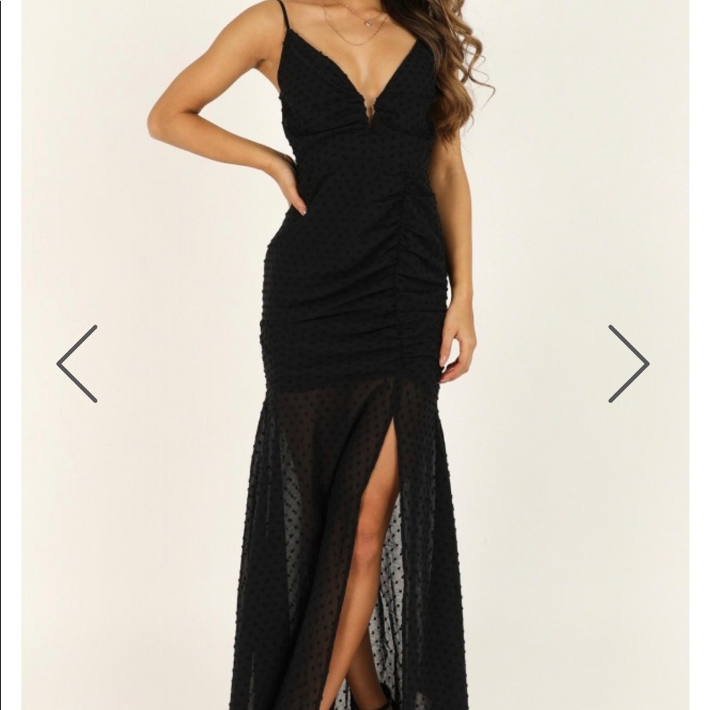 Black maxi dress